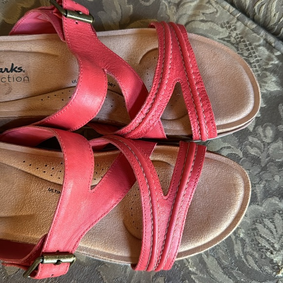 Clark’s BRYNN HOPE Coral Memory Foam sandals Women Sz 8.5 M - Picture 11 of 11